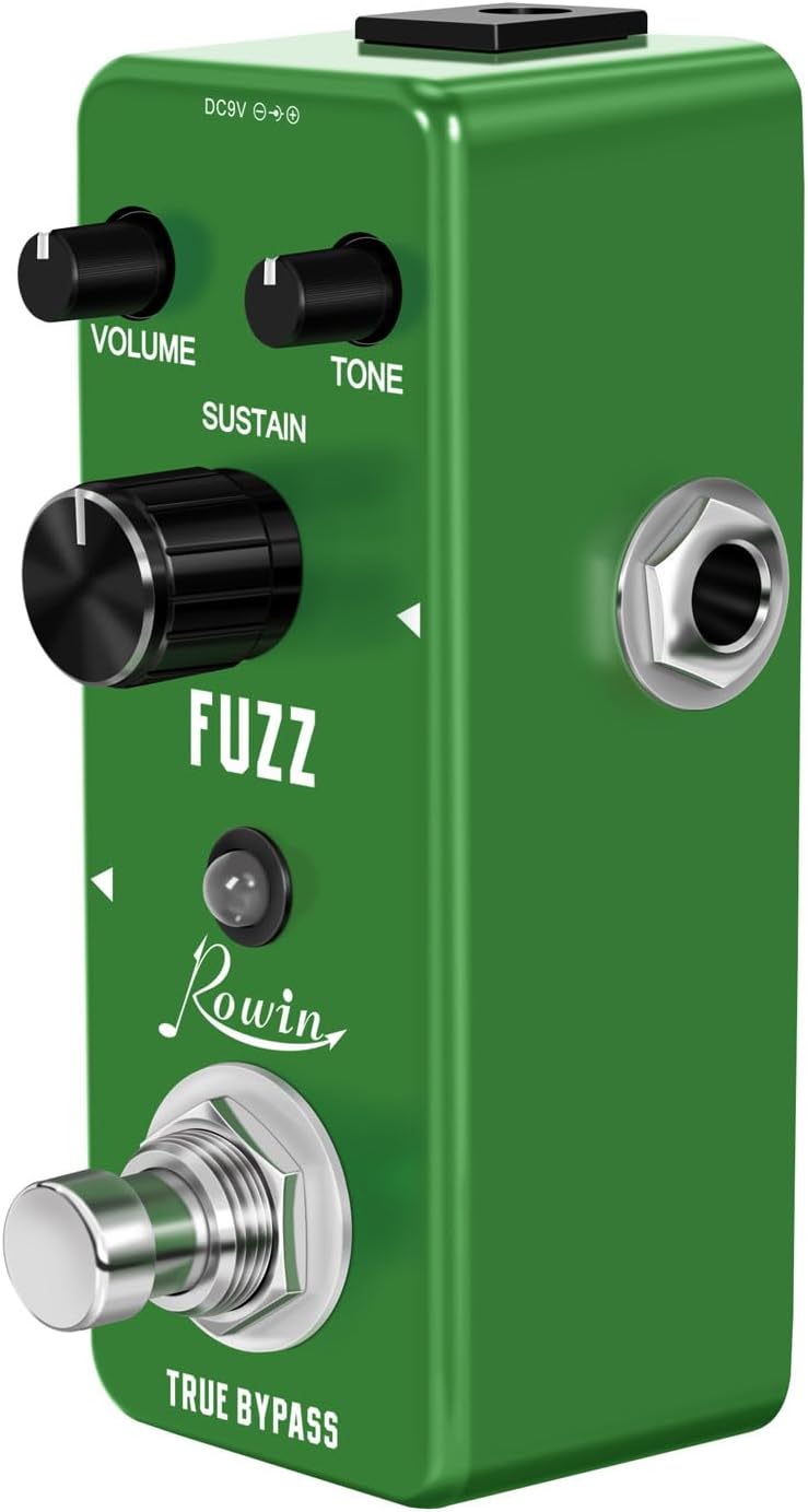 IOppWin Rowin LEF-306 Fuzz Pedal – Mini Analog Fuzz Guitar Effect with Legendary Big Muff-Style Tone, Dynamic Full & Sweet Sound, True Bypass, Metal Shell – Perfect for Beginners - Image 2